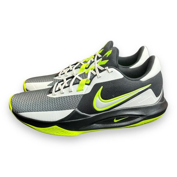 Mens Nike Precision VI 6 Basketball Shoes Size 13 Black Green White DD9535 009 - Picture 1 of 9